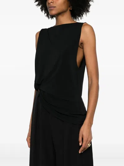 Jacquemus Le Haut Peplo White Top With Square Neck And Cut-out On The Side In Viscose Blend Woman In White 100