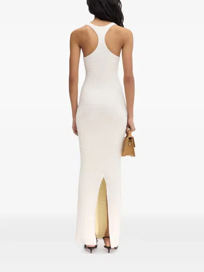 Jacquemus Scala Maxi Dress In Off White 110