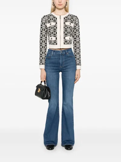 Frame Denim The 70s Crop High-rise Bernadette Bootcut Jean In Skywalk Skyw