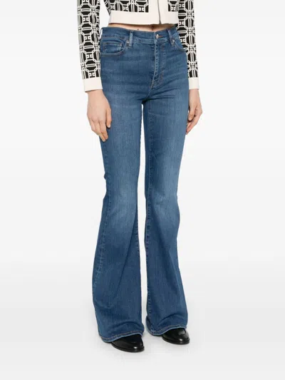 Frame Denim The 70s Crop High-rise Bernadette Bootcut Jean In Skywalk Skyw