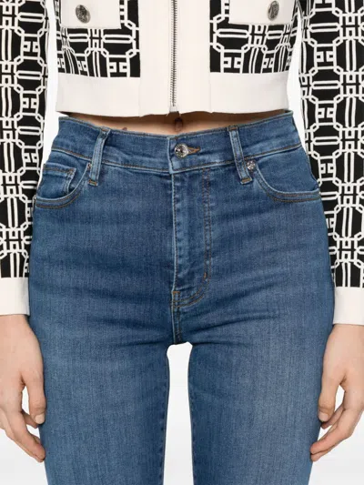Frame Denim The 70s Crop High-rise Bernadette Bootcut Jean In Skywalk Skyw