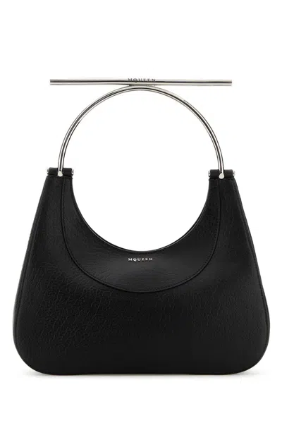 Alexander Mcqueen Mcqueen 'mini Cross-bar' Handbag In Black