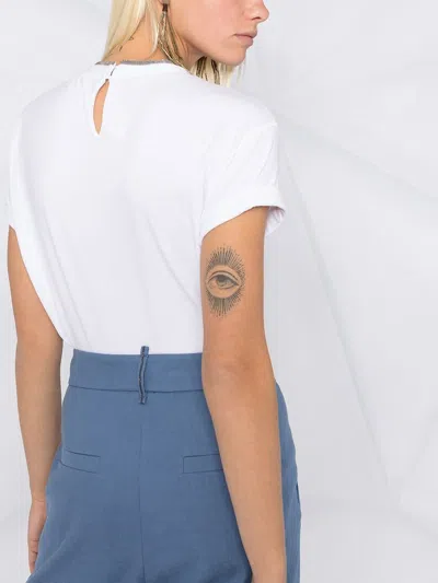 Brunello Cucinelli Cotton Crewneck Short Sleeve T-shirt In Multicolor