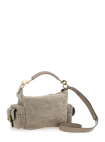 Chloé Camera Bag Grey Handbag With Adjustable And Removable Shoulder Strap In Suede Woman In Gray