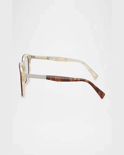 Brunello Cucinelli Bc3011 Acetate Pillow Sunglasses In Havana
