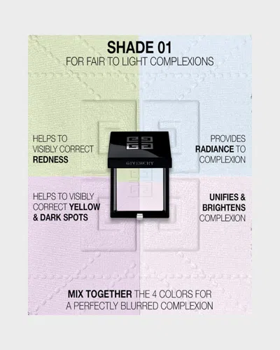 Givenchy Prisme Libre 4-color Pressed Powder In 01 Mousseline Pastel