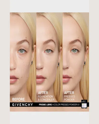 Givenchy Prisme Libre 4-color Pressed Powder In 01 Mousseline Pastel