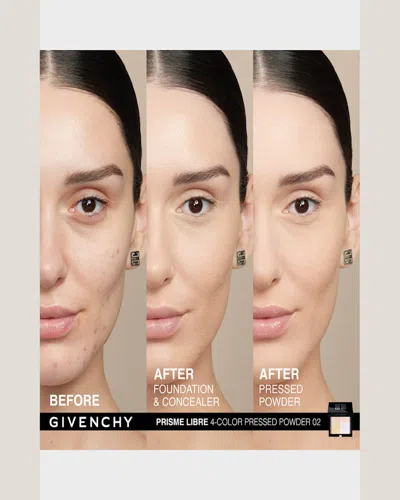 Givenchy Prisme Libre 4-color Pressed Powder In 02 Satin Blanc
