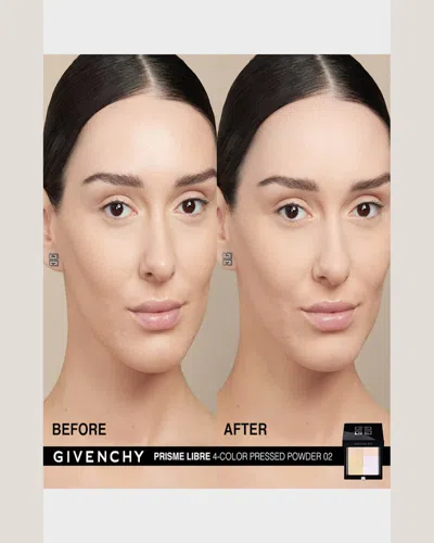 Givenchy Prisme Libre 4-color Pressed Powder In 02 Satin Blanc
