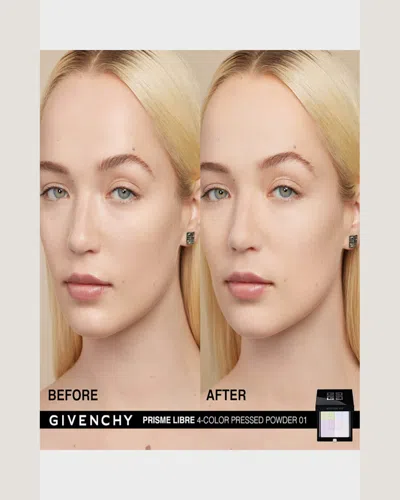 Givenchy Prisme Libre 4-color Pressed Powder In 02 Satin Blanc