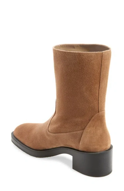 Stuart Weitzman Kaia Suede Ankle Boots In Khaki Sport Suede