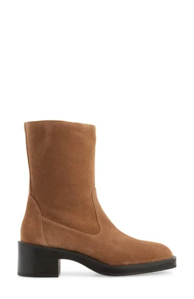 Stuart Weitzman Kaia Suede Ankle Boots In Khaki Sport Suede