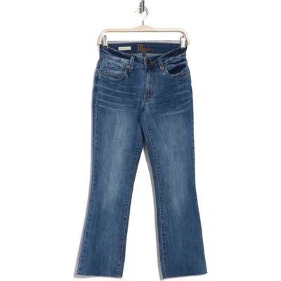 Kut From The Kloth Nikki Raw Hem Low Rise Kick Flare Jeans In Witch Hazel