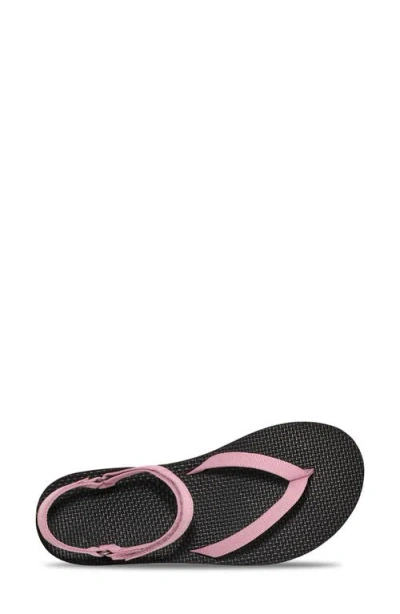 Teva Flatform Slim Sandals In Purple