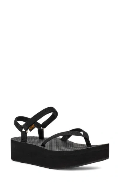 Teva Flatform Slim 1164630 Sandalsblack Ankle Strap Platform Zogg1366 In Black