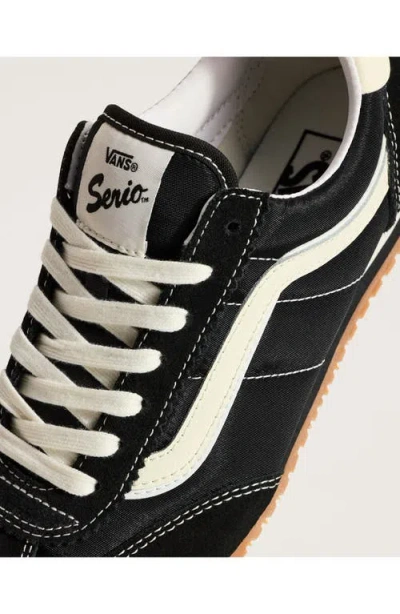 Vans Super Lowpro Black Suede Leather Sneakers