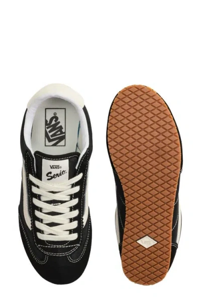 Vans Super Lowpro Black Suede Leather Sneakers