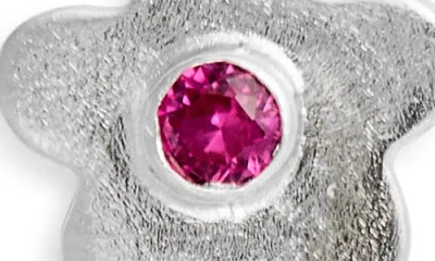 Shana Cave Flower Drop Earrings In Peridot And Ruby