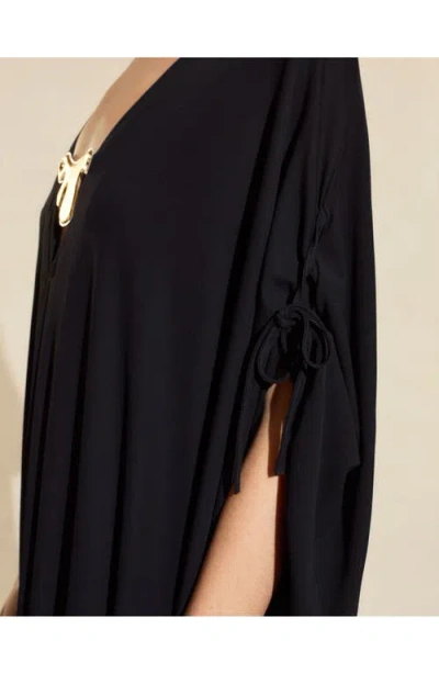 Cynthia Rowley Calypso Kaftan In Black