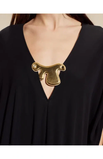 Cynthia Rowley Calypso Kaftan In Black