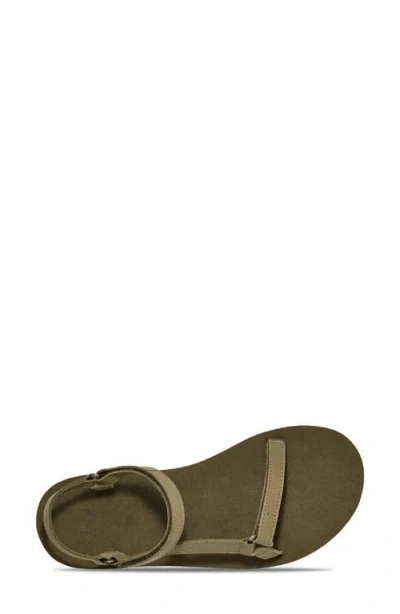 Teva Women's Original Universal Slim Leather Sandals In Burnt Olive