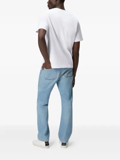 Missoni Handcrafted Zigzag Crew Neck T-shirt In White