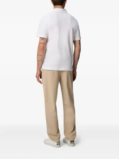 Missoni Polo Shirt With Embroidered Logo In White