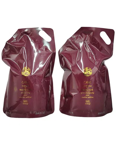 Oribe Unisex 33.8oz Refill Duo Beautiful Color Shampoo & Conditioner