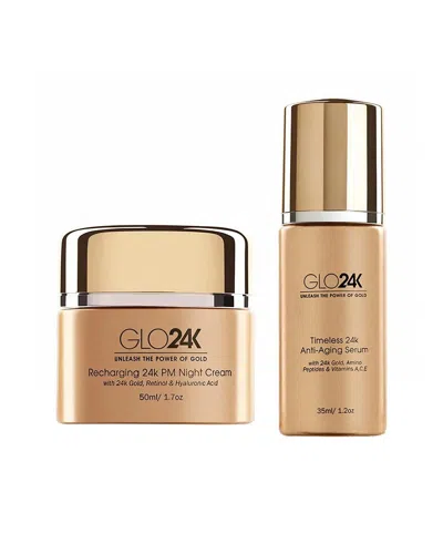 Glo24k Nighttime Repair & Rejuvenation Bundle 24k Recharge Set