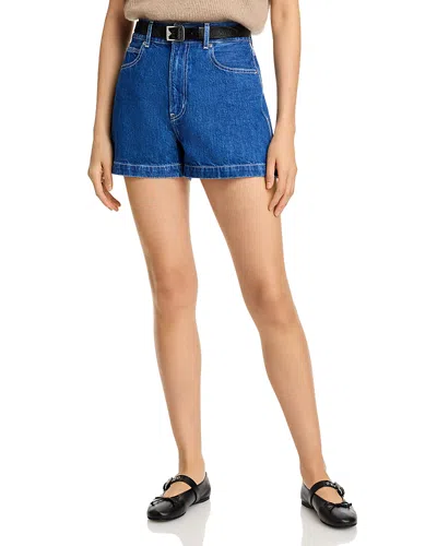 Frame The Charm High Waist Denim Shorts In Graphic
