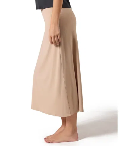 Memoi Women's Silky-smooth Bonded 34" Maxi Slip Skirt Csp202-34 In Nude