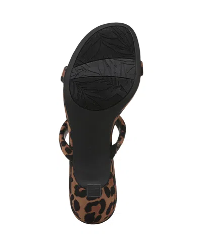 Lifestride Women's Nalani Open Round Toe Slide Dress Sandals In Brown Multi Fabric