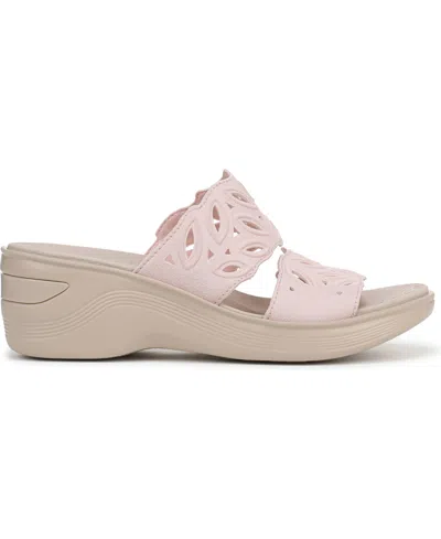 Lifestride Women's Delight Washable Slide Wedge Sandals In Pink