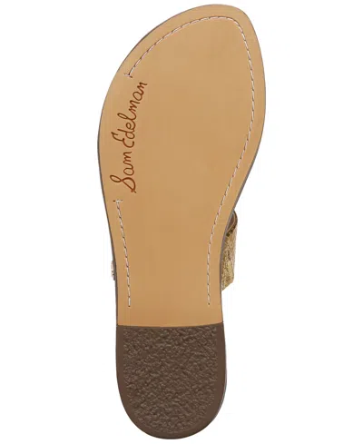 Sam Edelman Women's Gala Slide Sandals In Gold Faux Leather