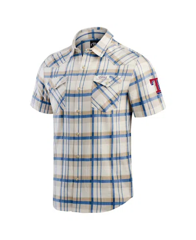 Fanatics Men's Royal Chicago Cubs Plaid Full-snap Shirt In Royal