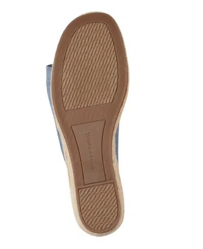 Easy Spirit Women's Shanice Espadrille Wedge Sandals In Blue,silver