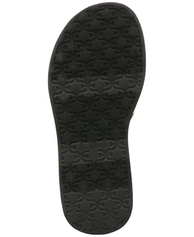 Sam Edelman Women's Nylia Ankle Strap Sandal In Natural Black In Natural Black Linen