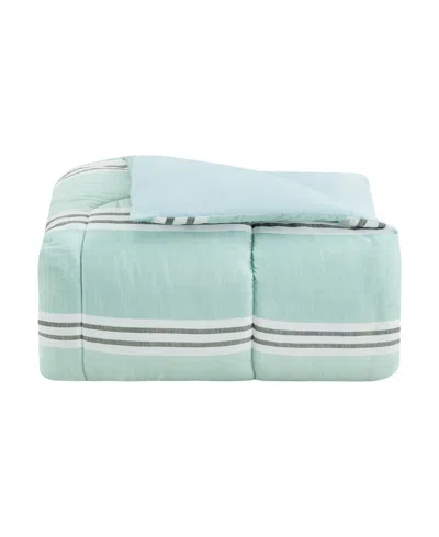 Sunham Aiden Striped 8-pc. Comforter Sets, Exclusively At Macy's In Seafoam