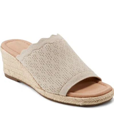 Easy Spirit Womens Samari Wedge Sandals In Neutral