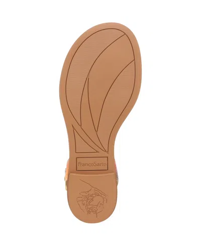 Franco Sarto Greene Sandal In Rainbow Snake Print Faux Leather