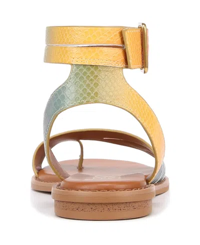 Franco Sarto Greene Sandal In Rainbow Snake Print Faux Leather