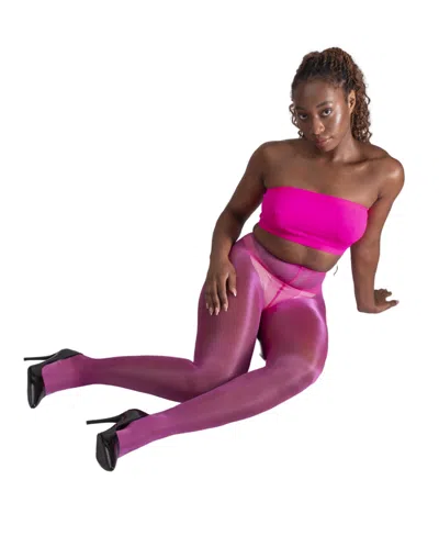 Lechery Women's Lustrous Shiny 1-pack 40 Denier Pantyhose In Pink