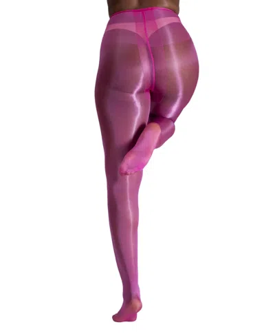 Lechery Women's Lustrous Shiny 1-pack 40 Denier Pantyhose In Pink