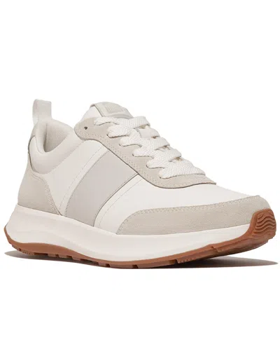 Fitflop Men's F-mode Flow Lace Up Sneakers In Urban White,arctic Gray