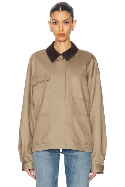 Grlfrnd Chore Coat In Camel