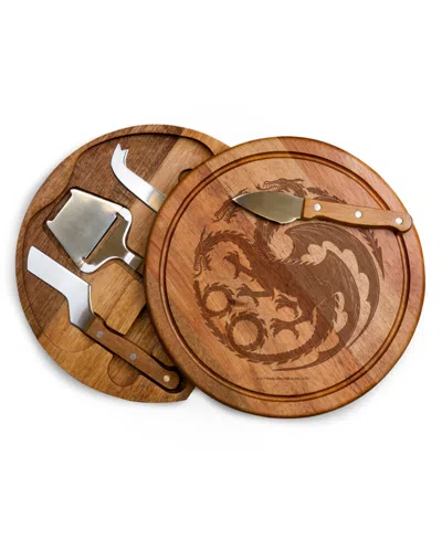 Toscana Game Of Thrones House Circo Cheese Cutting Board Tools, Set Of 4 In Parawood