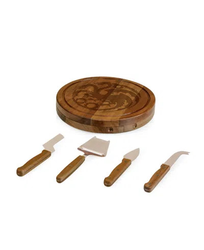 Toscana Game Of Thrones House Circo Cheese Cutting Board Tools, Set Of 4 In Parawood