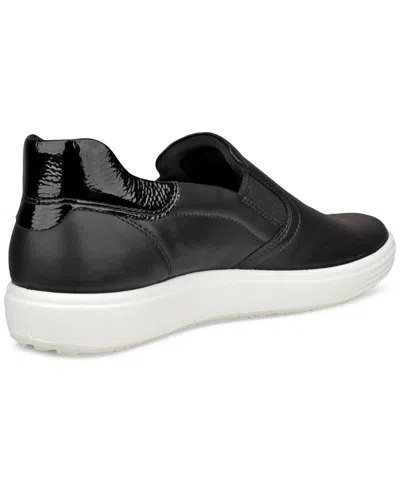 Ecco Women's Soft 7 Easy Slip-on Sneakers In Black