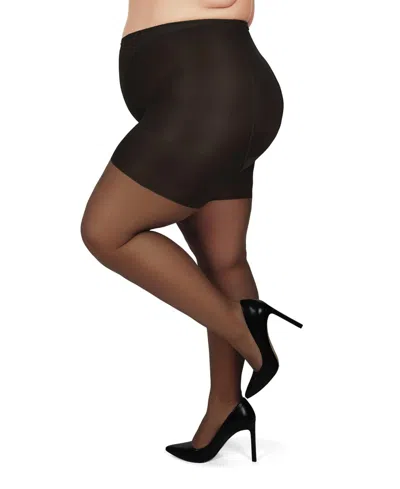 Memoi Women's Bodysmoothers Super Shaper Sheers Mm-293 In Black