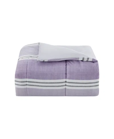 Sunham Aiden Striped 8-pc. Comforter Sets, Exclusively At Macy's In Lavender